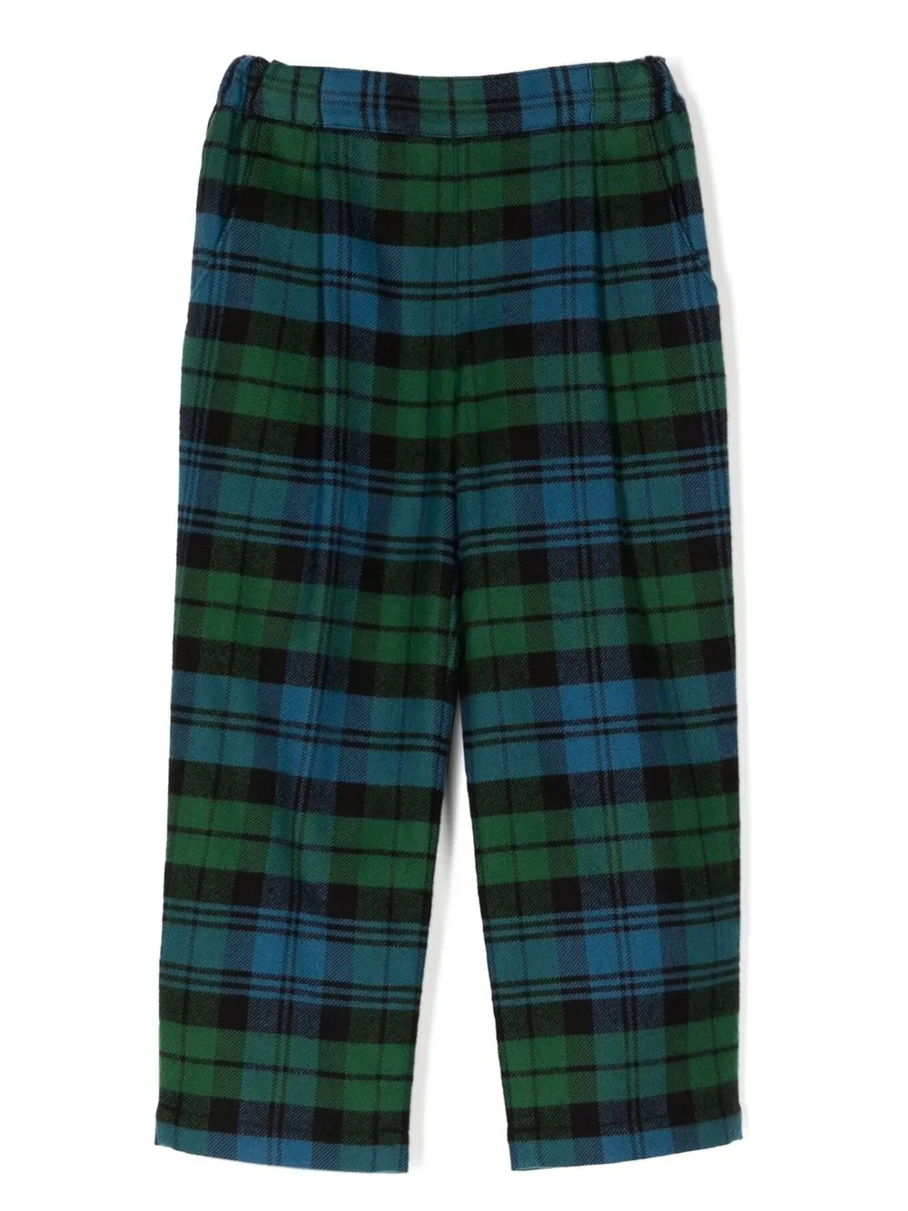 

Familiar tartan-pattern trousers - Green