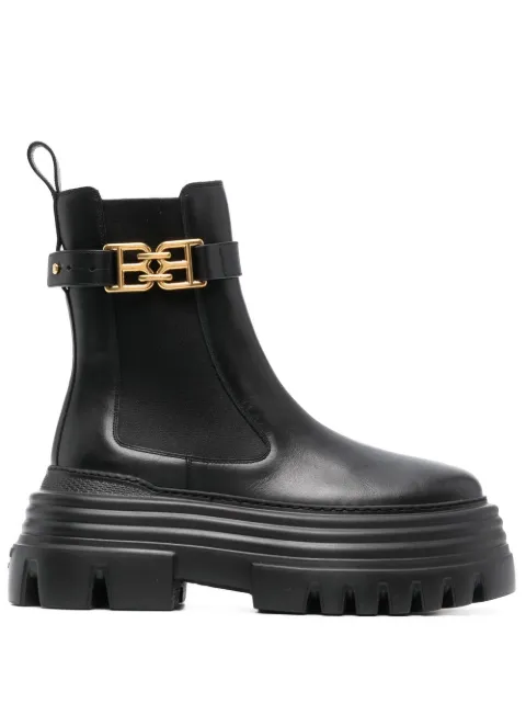 Bally logo-plaque leather Chelsea boots