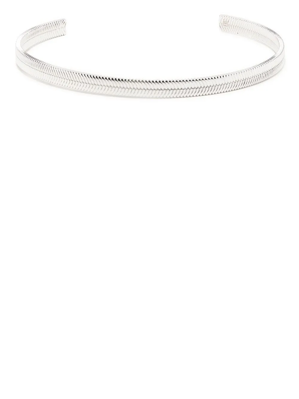 

Federica Tosi ribbed choker necklace - Silver