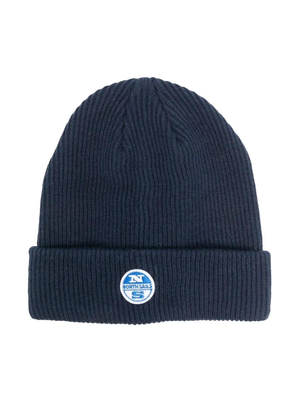

North Sails Kids logo-patch knit beanie - Blue