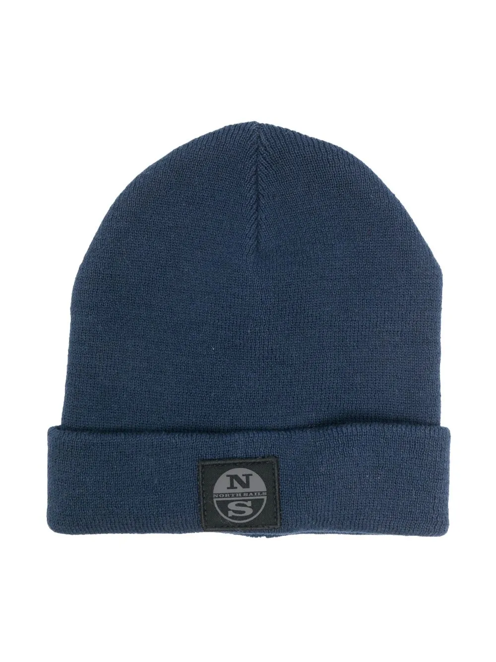 

North Sails Kids logo-patch knit beanie - Blue