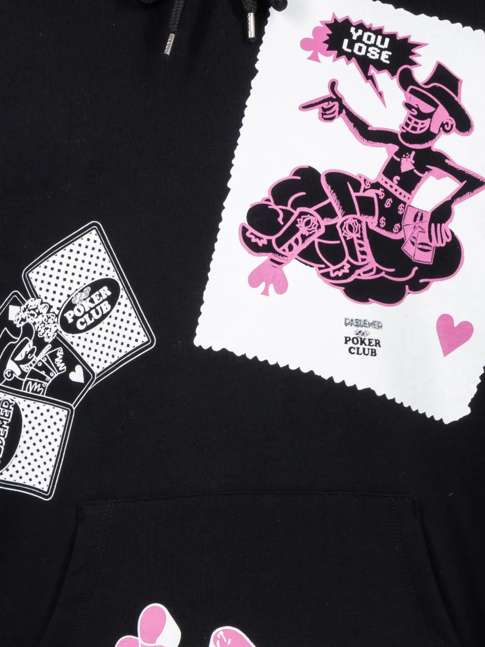 Pas de Mer Poker hoodie Zwart