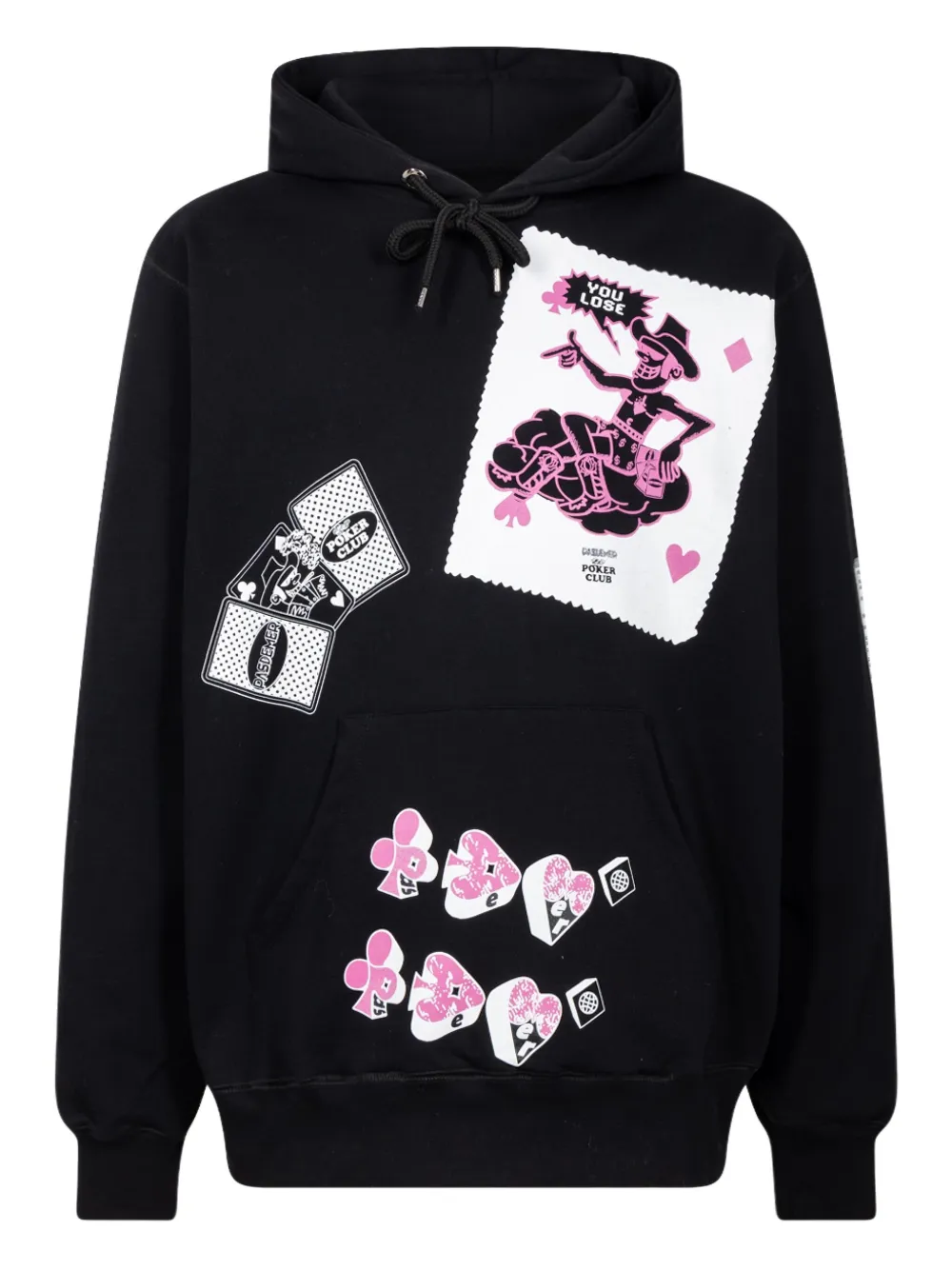 Pas de Mer Poker hoodie | Black | Image 1