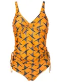 Lygia & Nanny Bruma lace-up tankini - Orange