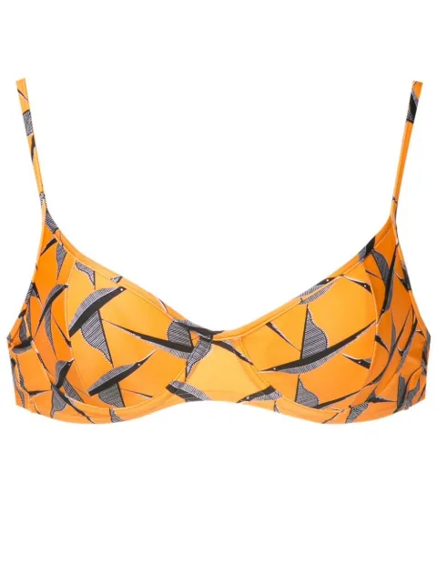 Lygia & Nanny Fiji bird-print bikini top 