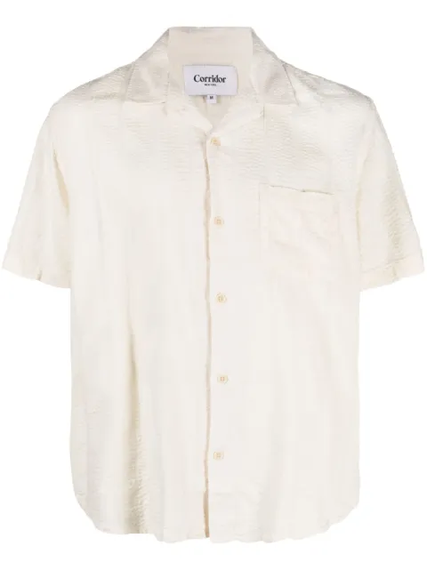 Corridor striped short-sleeve shirt