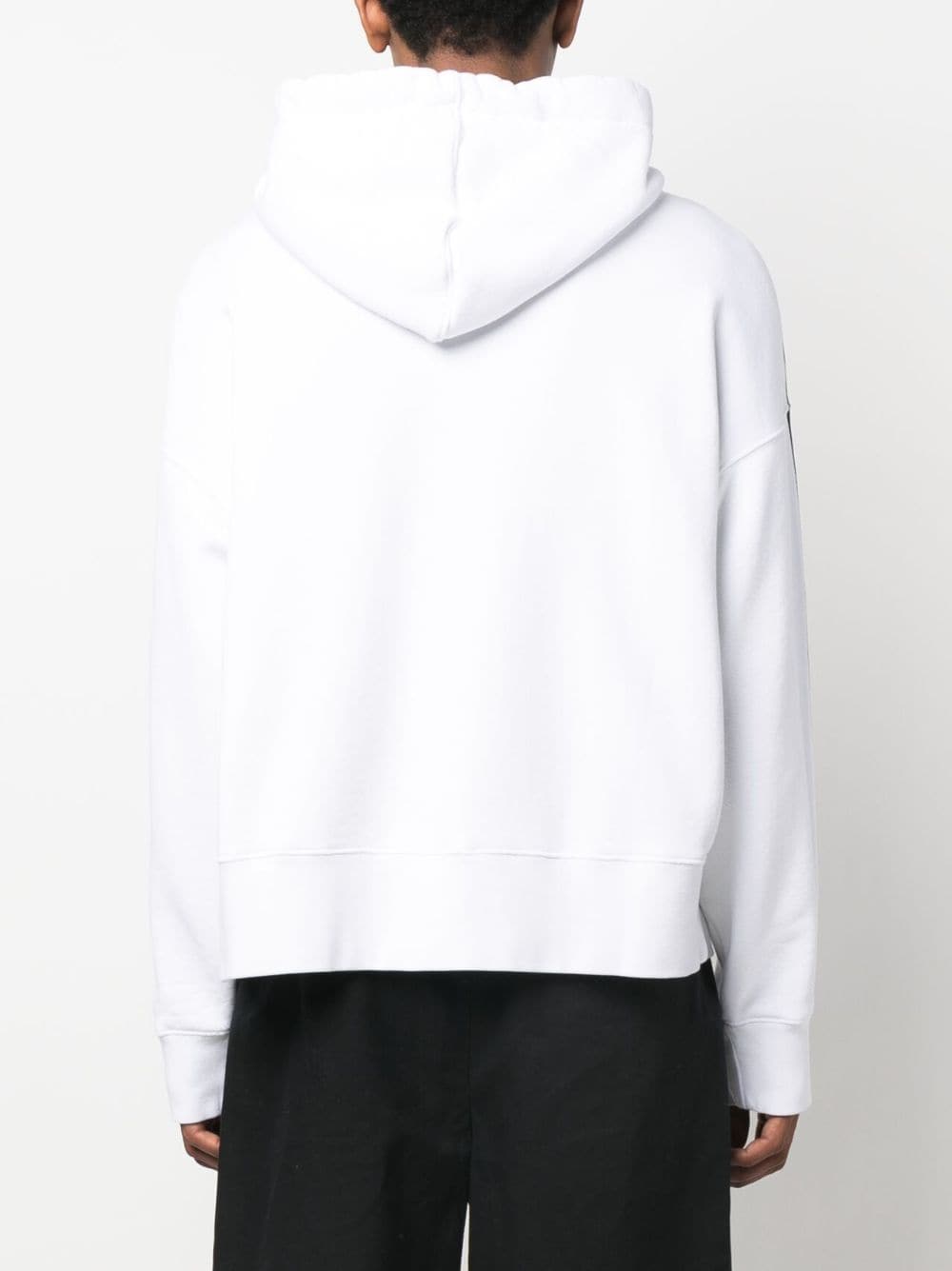Shop Palm Angels Graphic-print Drawstring Hoodie In Weiss