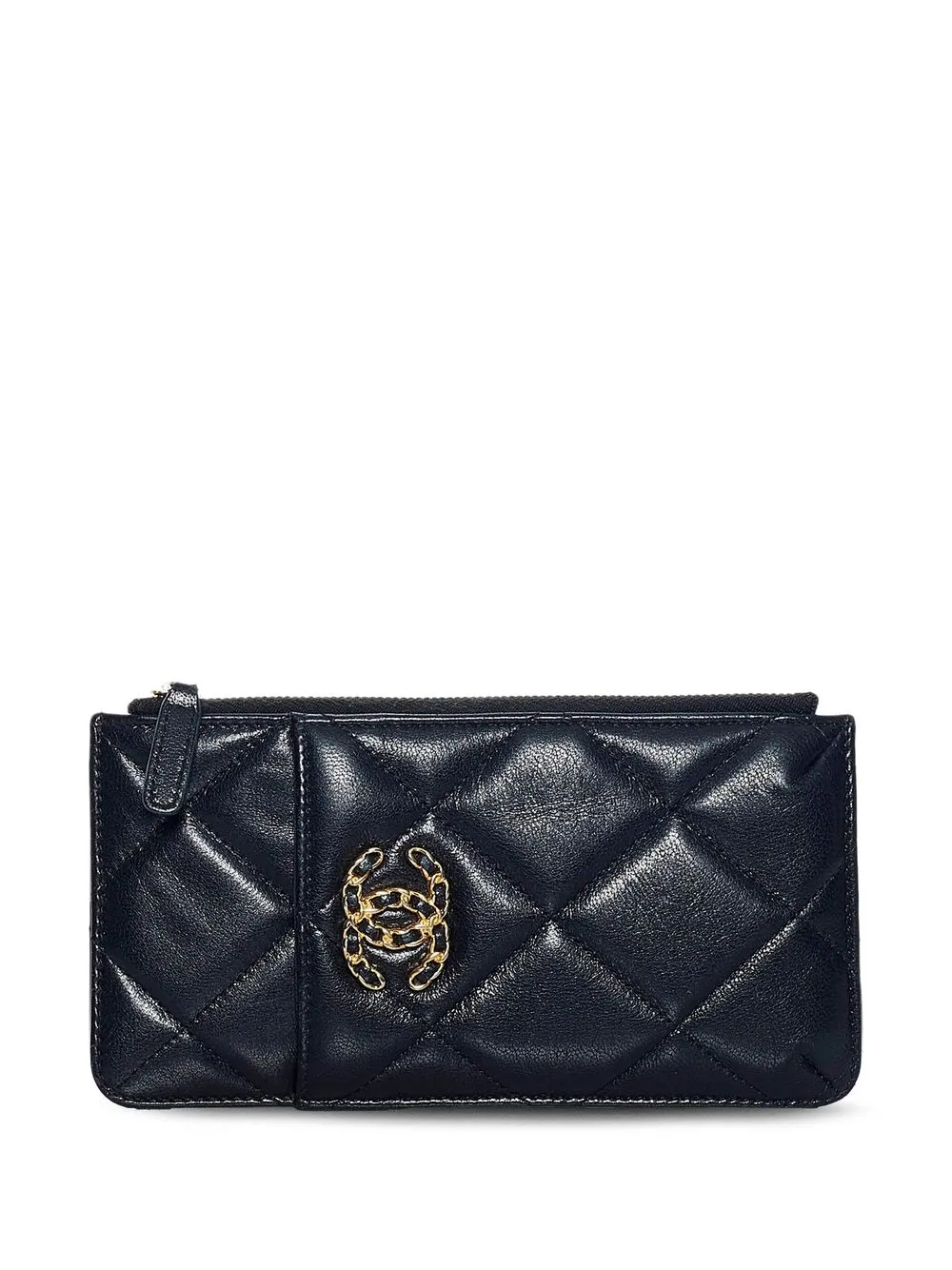 

Chanel Pre-Owned 2020 CC quilted card holder - Black