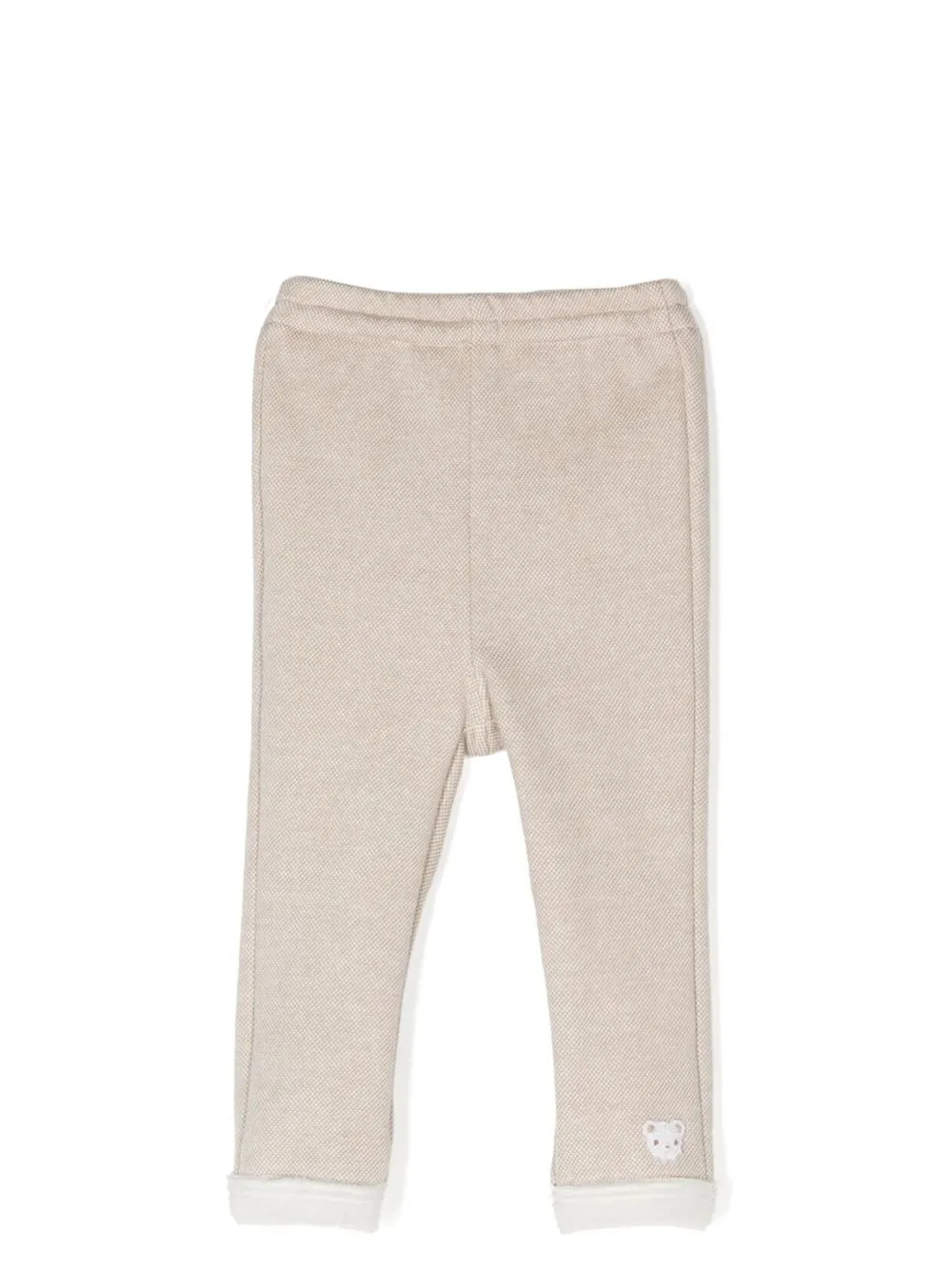 

Familiar embroidered textured leggings - Neutrals