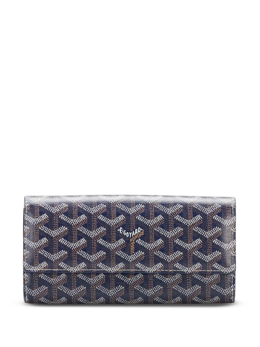 

Goyard pre-owned Goyardine Varenne continental wallet - Blue