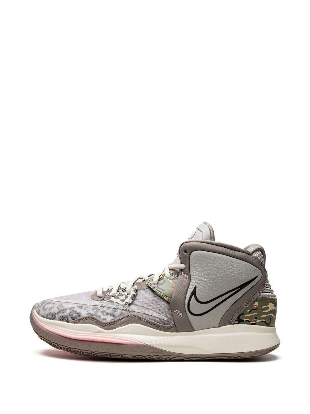 Shop Nike Kyrie Infinity "leopard Camo" Sneakers In Grey