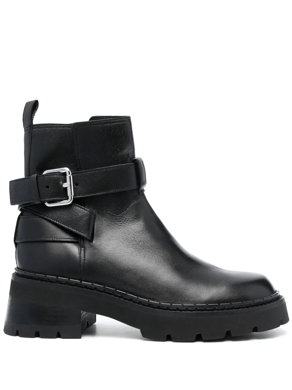 

BY FAR Warner leather ankle boots - Black