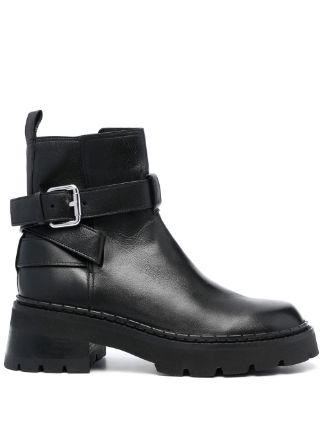 BY FAR Warner Leather Ankle Boots Farfetch