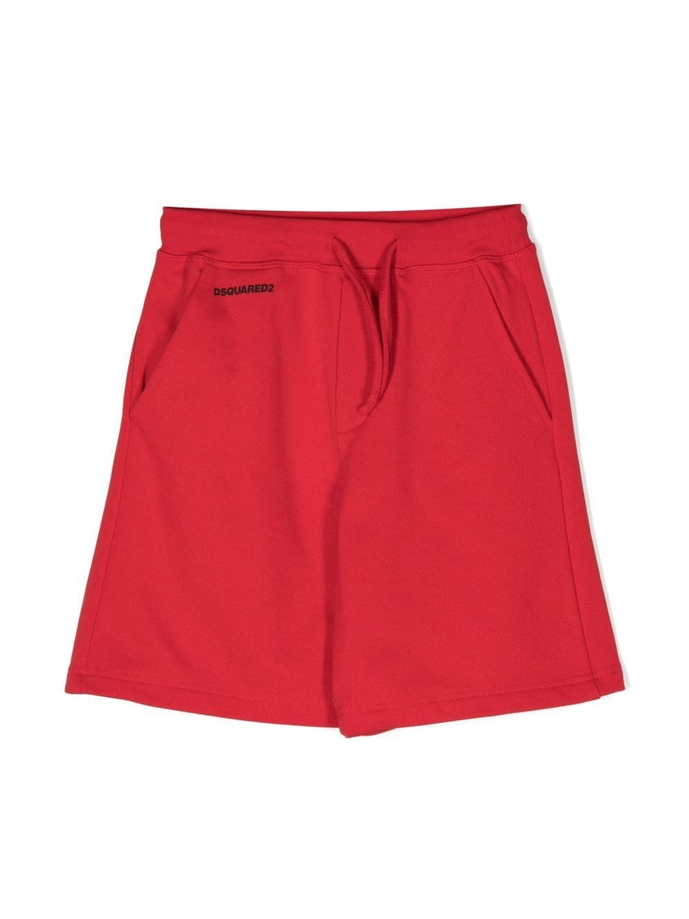 Dsquared2 Kids' Logo-print Track Shorts In Red