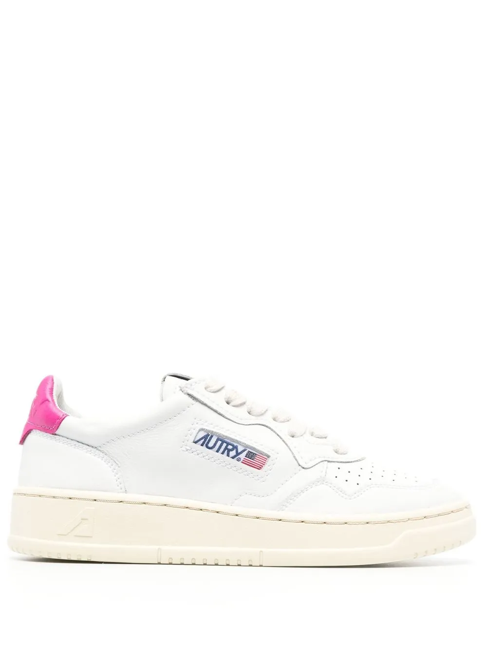 

Autry perforated lace-up sneakers - White