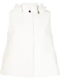 SHIATZY CHEN mulberry-silk hooded vest - White