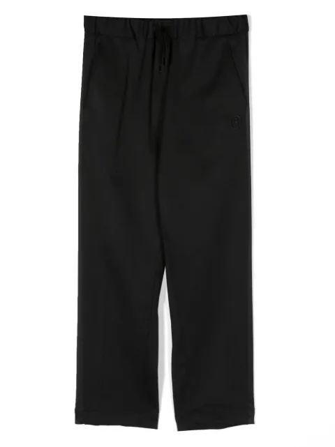 MM6 Maison Margiela Kids pantalones rectos con logo bordado