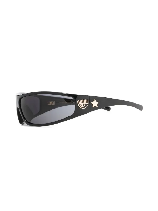 Chiara Ferragni Tinted rectangle-frame Sunglasses | Black  display picture 3