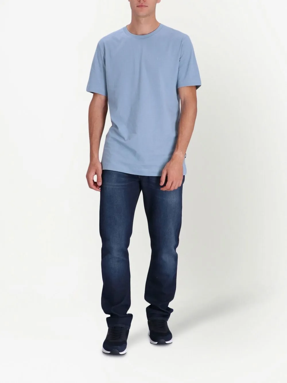 ARMANI EXCHANGE 修身褪色效果牛仔裤