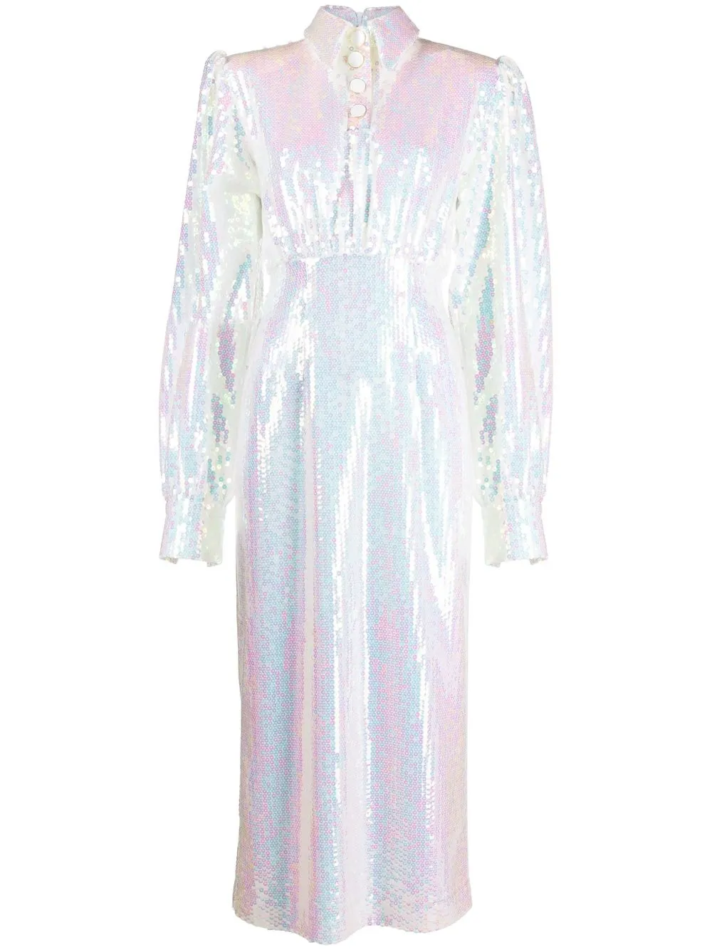 

Rowen Rose iridescent midi dress - White