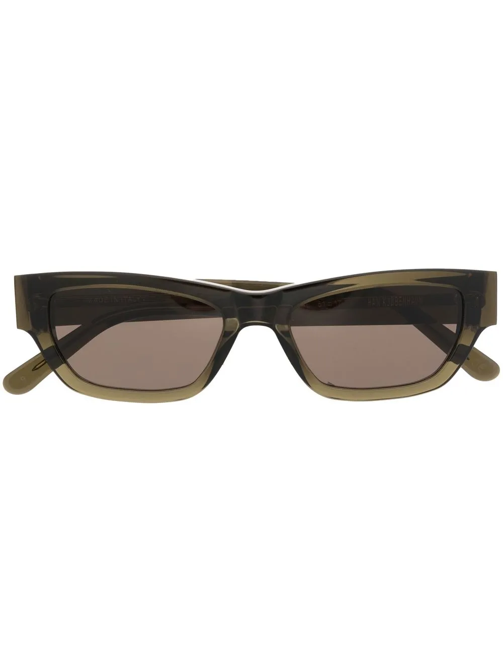 

Han Kjøbenhavn Ball rectangle-frame sunglasses - Green