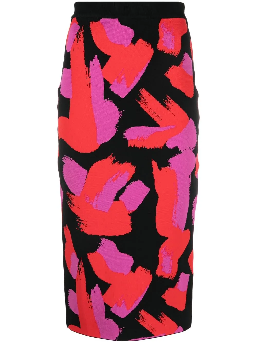 

Essentiel Antwerp abstract-print pencil skirt - Black