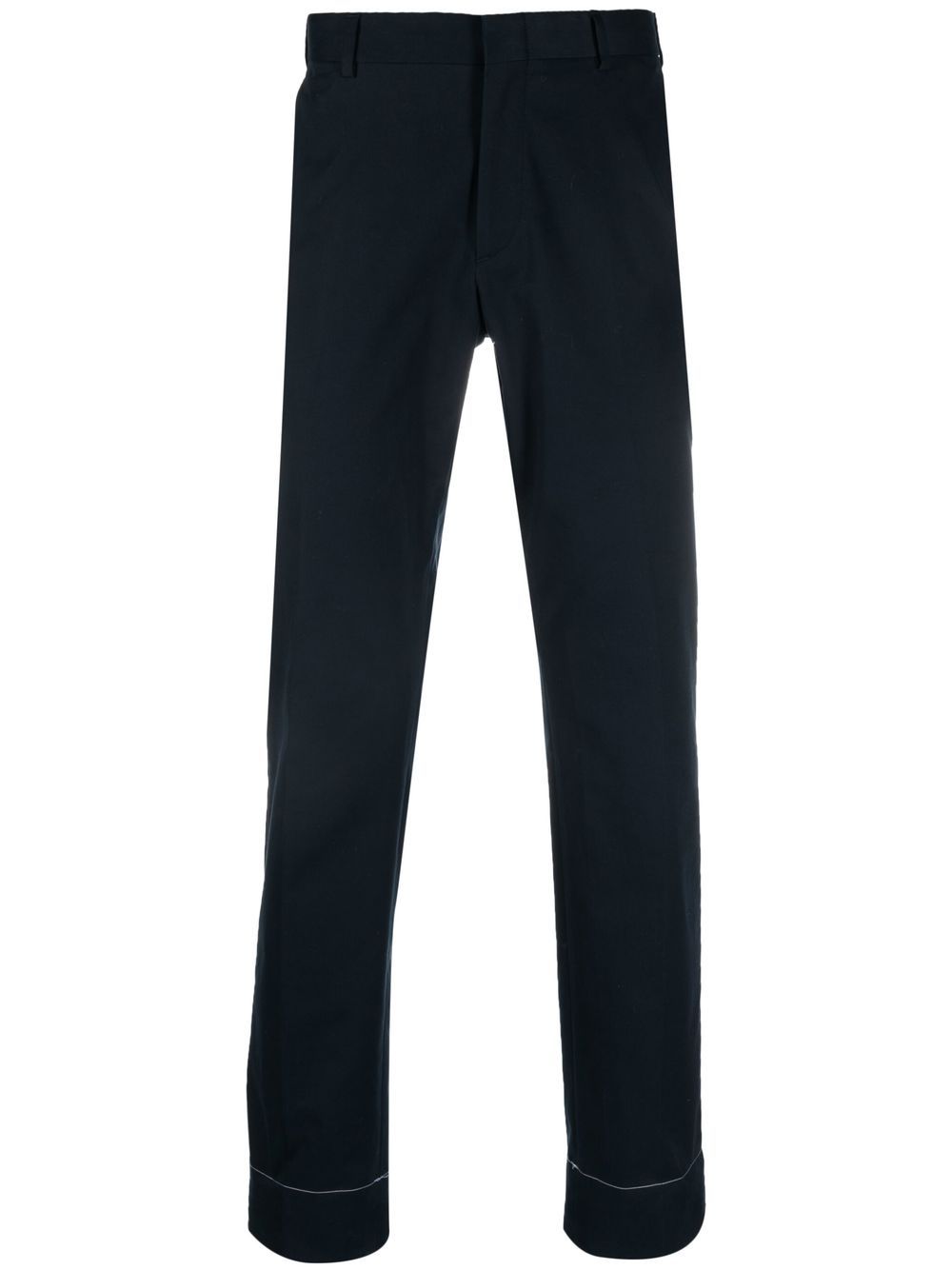 

Brioni cotton slim-cut trousers - Blue