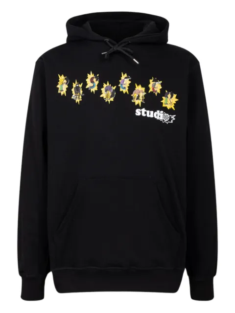 Pas de Mer Band graphic-print cotton hoodie