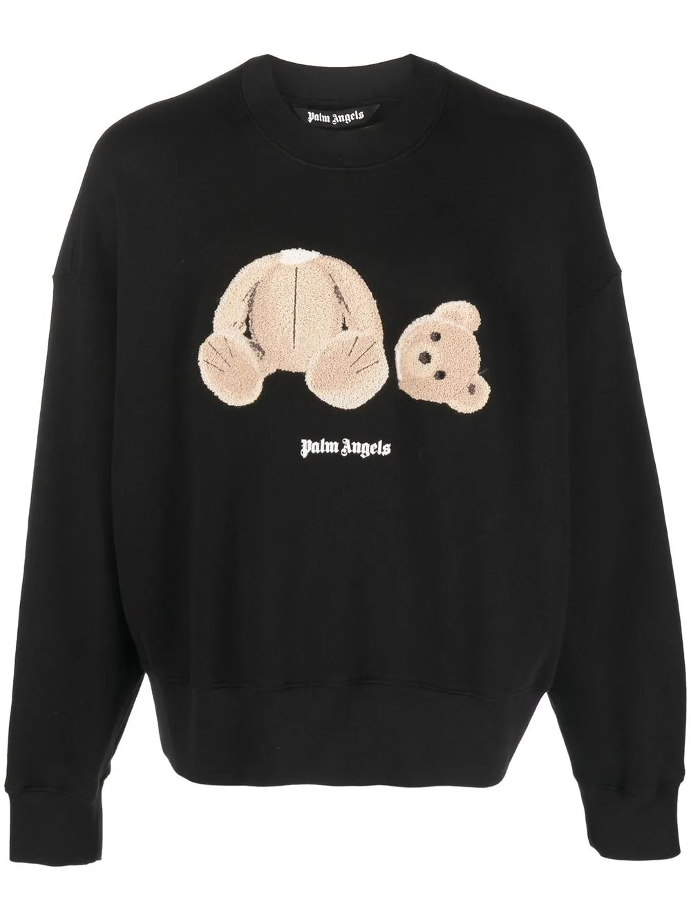 

Palm Angels Bear motif crew-neck sweatshirt - Black