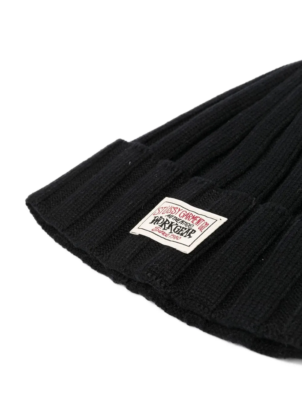 Stüssy Muts met logopatch - Zwart