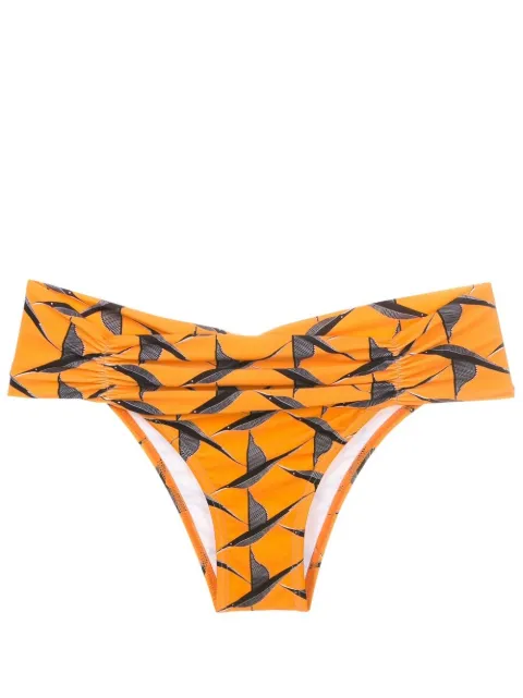 Lygia & Nanny Jasper draped-waist bikini bottom