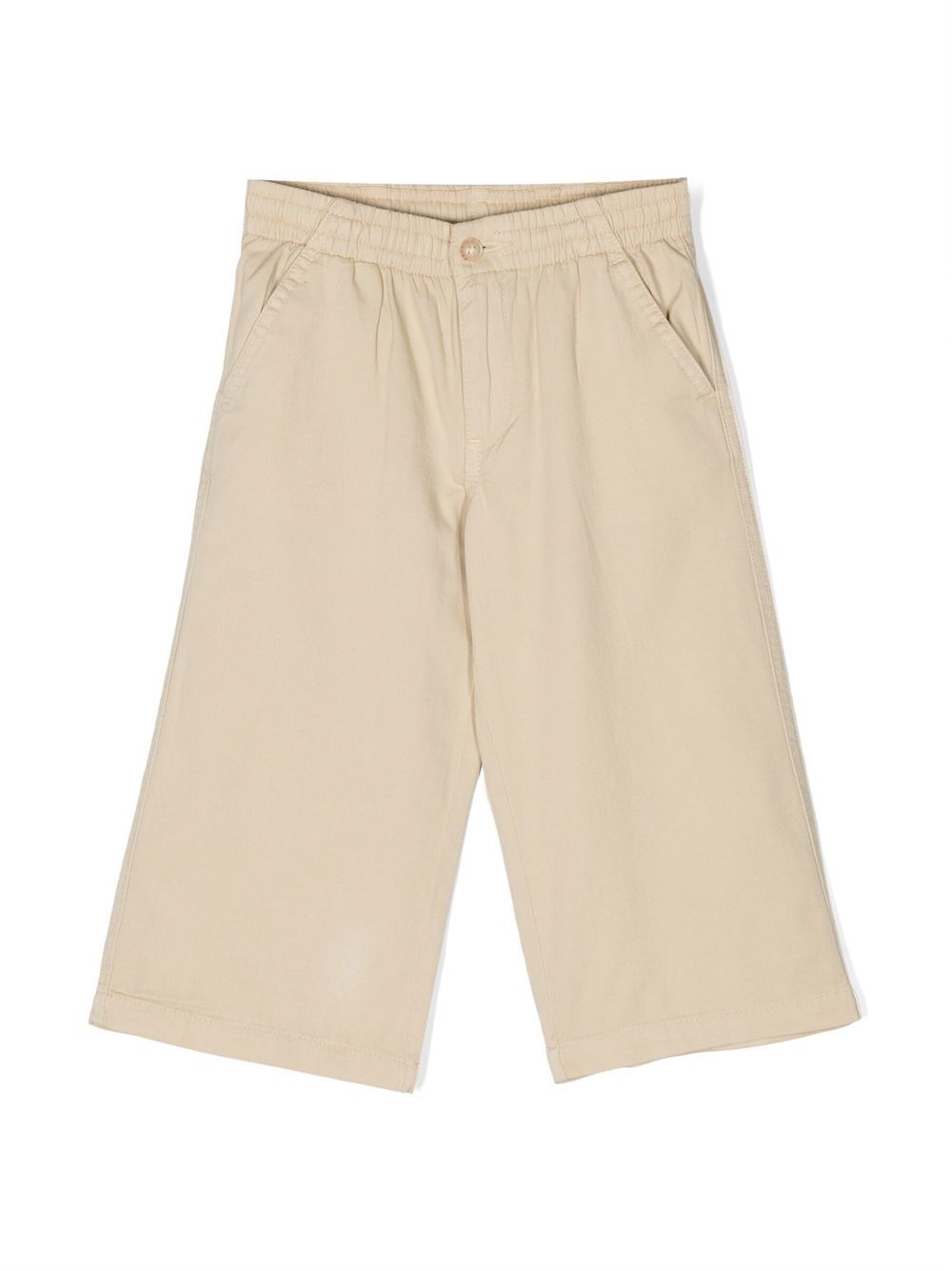 

Ralph Lauren Kids logo-embroidered elasticated cotton trousers - Neutrals