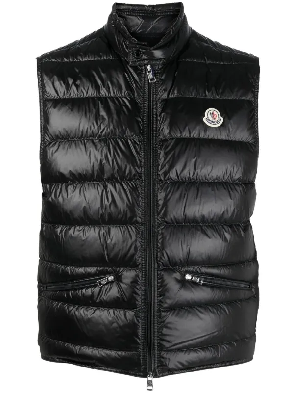 Moncler Quilted Logo Gilet - Farfetch