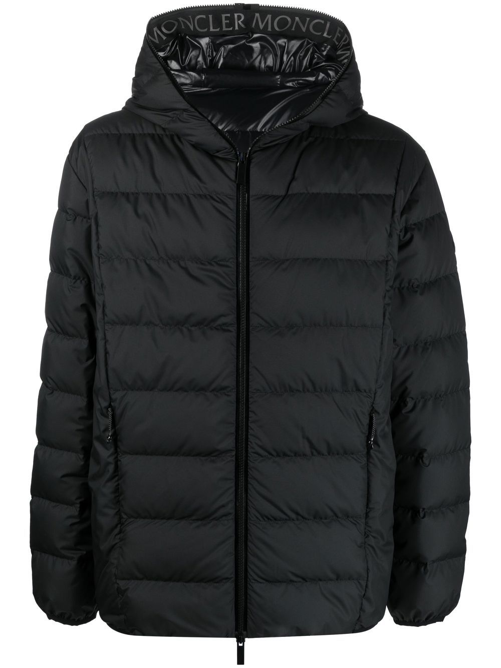 Moncler Hadar Quilted Shell Hooded Down Jacket In Black | ModeSens