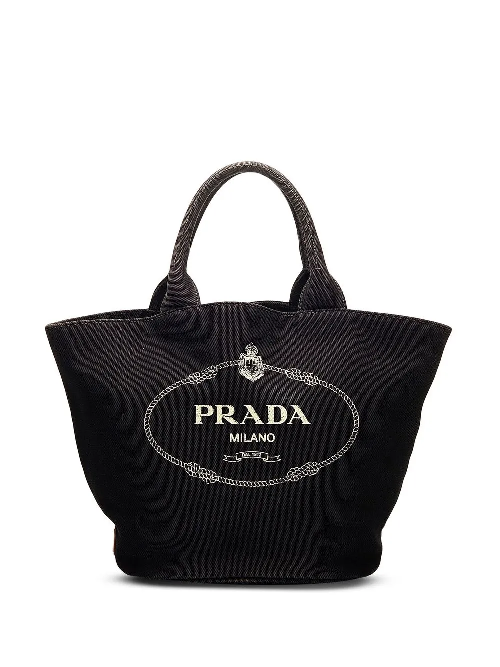 

Prada Pre-Owned Canapa convertible tote - Black