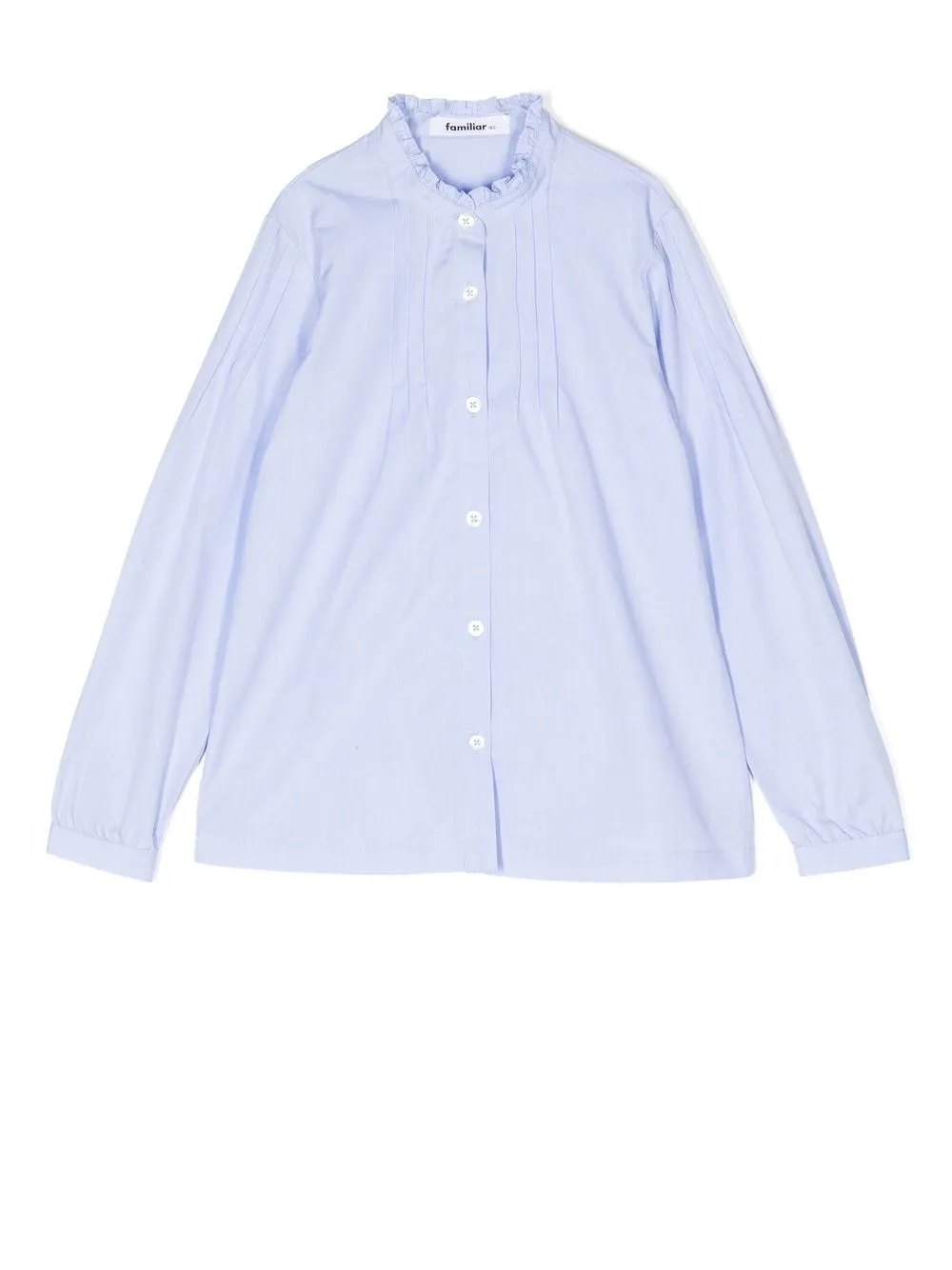 

Familiar ruffle-trimmed shirt - Blue