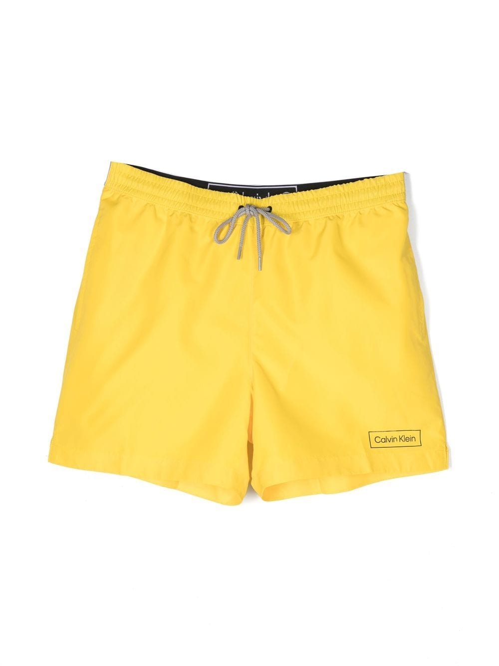 logo-waistband swim shorts