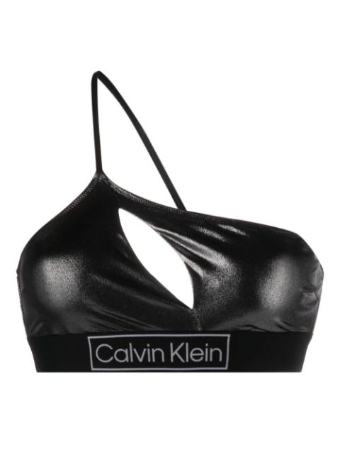 Calvin Klein Underwear - one-shoulder metallic bikini top