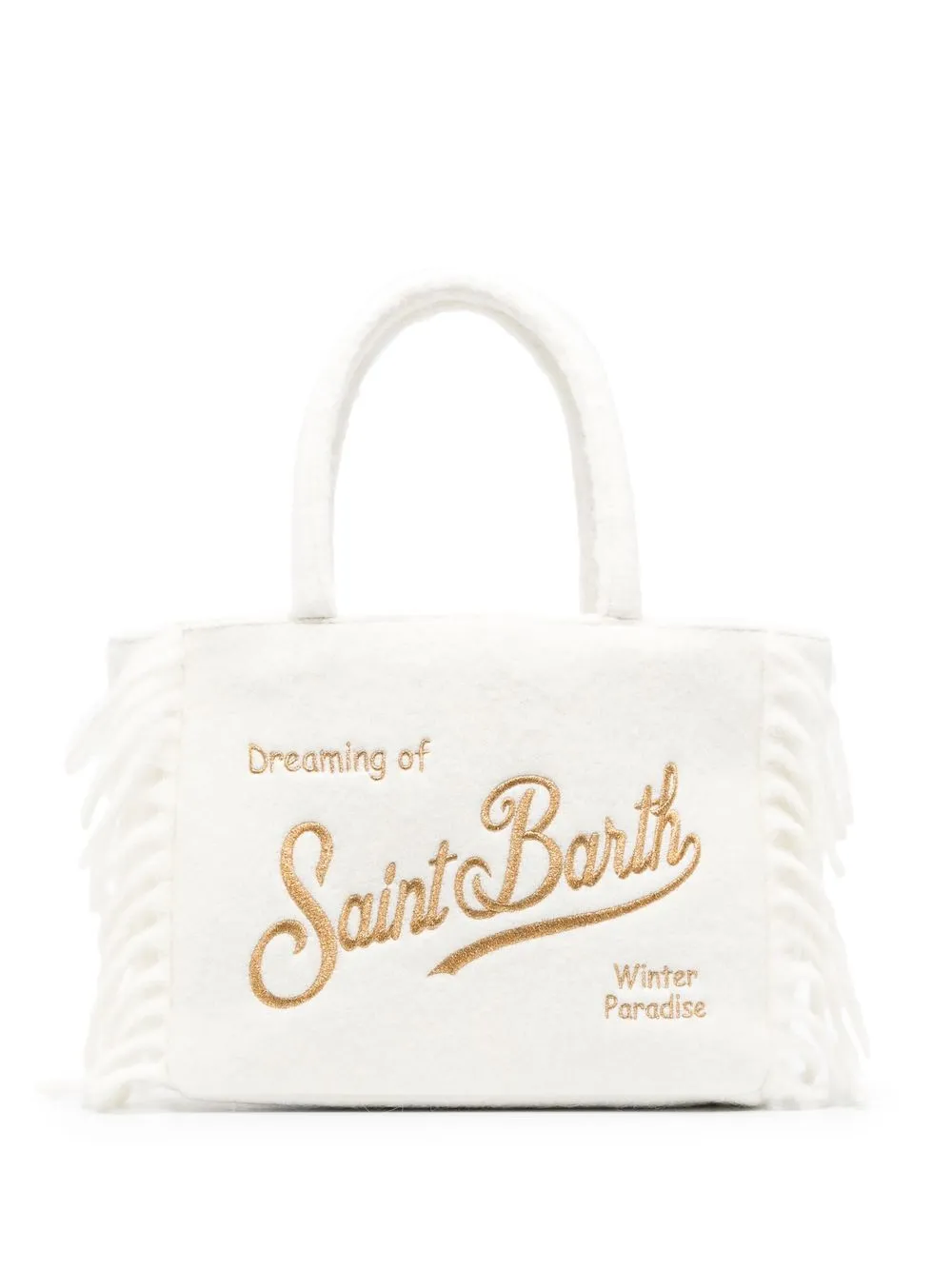 

MC2 Saint Barth Kids embroidered-logo tote bag - White
