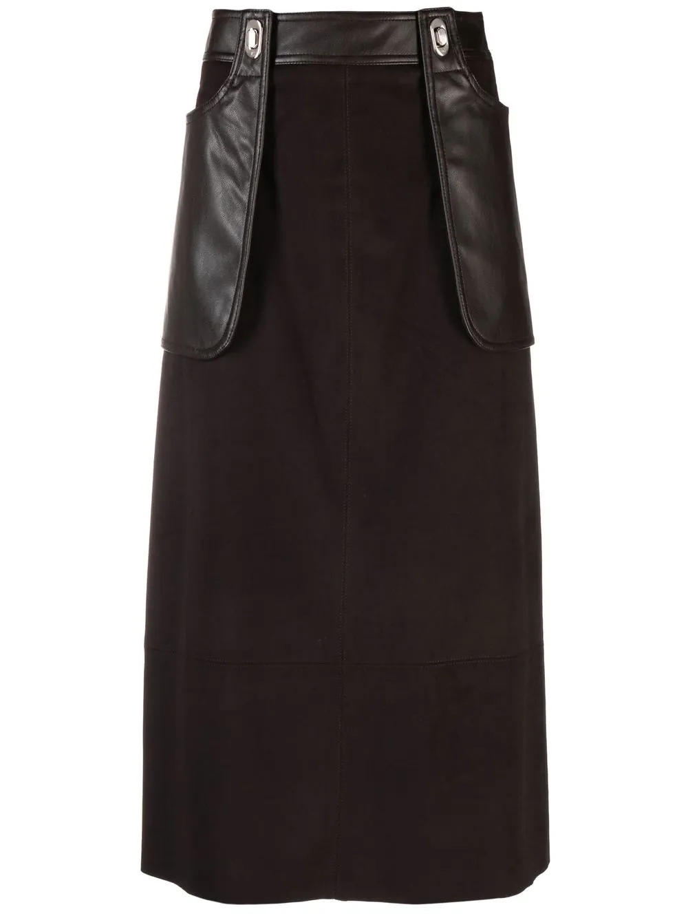 Low Classic high-waisted A-line skirt | Brown | Image 1