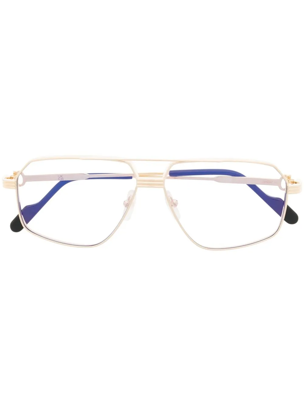 

Cartier Eyewear polished pilot-frame glasses - Gold