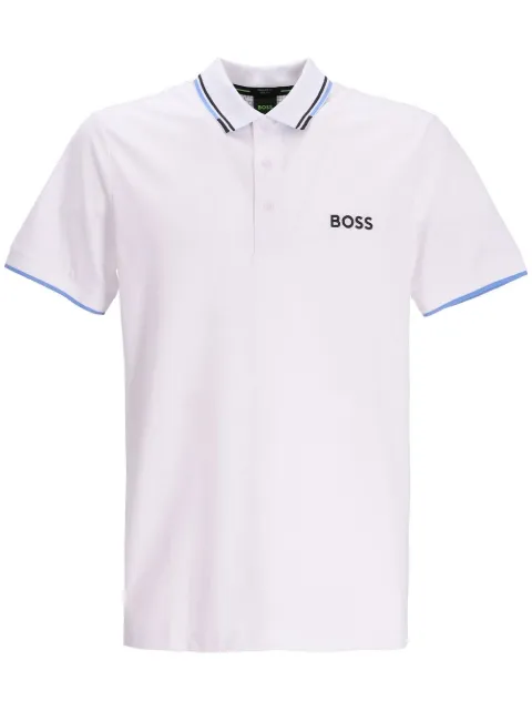 BOSS embroidered-logo polo shirt