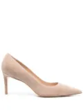 Stuart Weitzman pointed-toe 75mm suede pumps - Neutrals