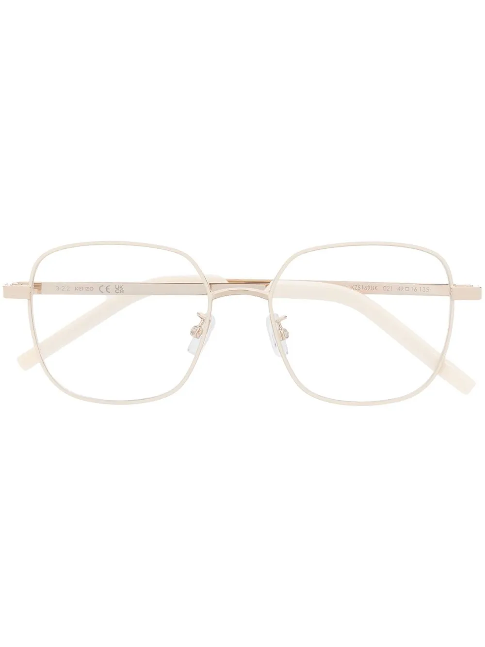 

Kenzo square-frame optical glasses - Gold