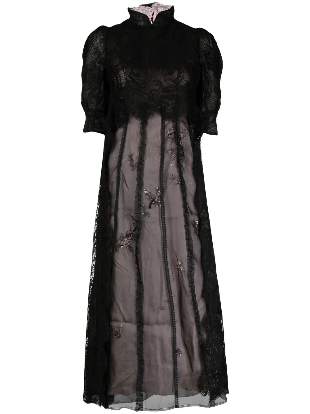 

SHIATZY CHEN Reminiscence organza midi dress - Black