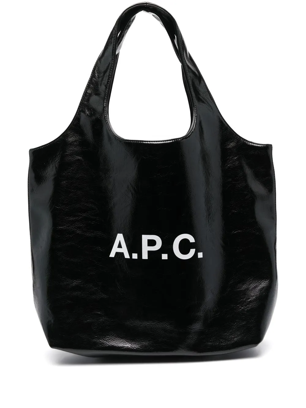 

A.P.C. logo-print tote bag - Black