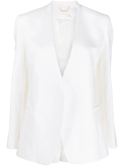 Chloé V-neck linen blazer