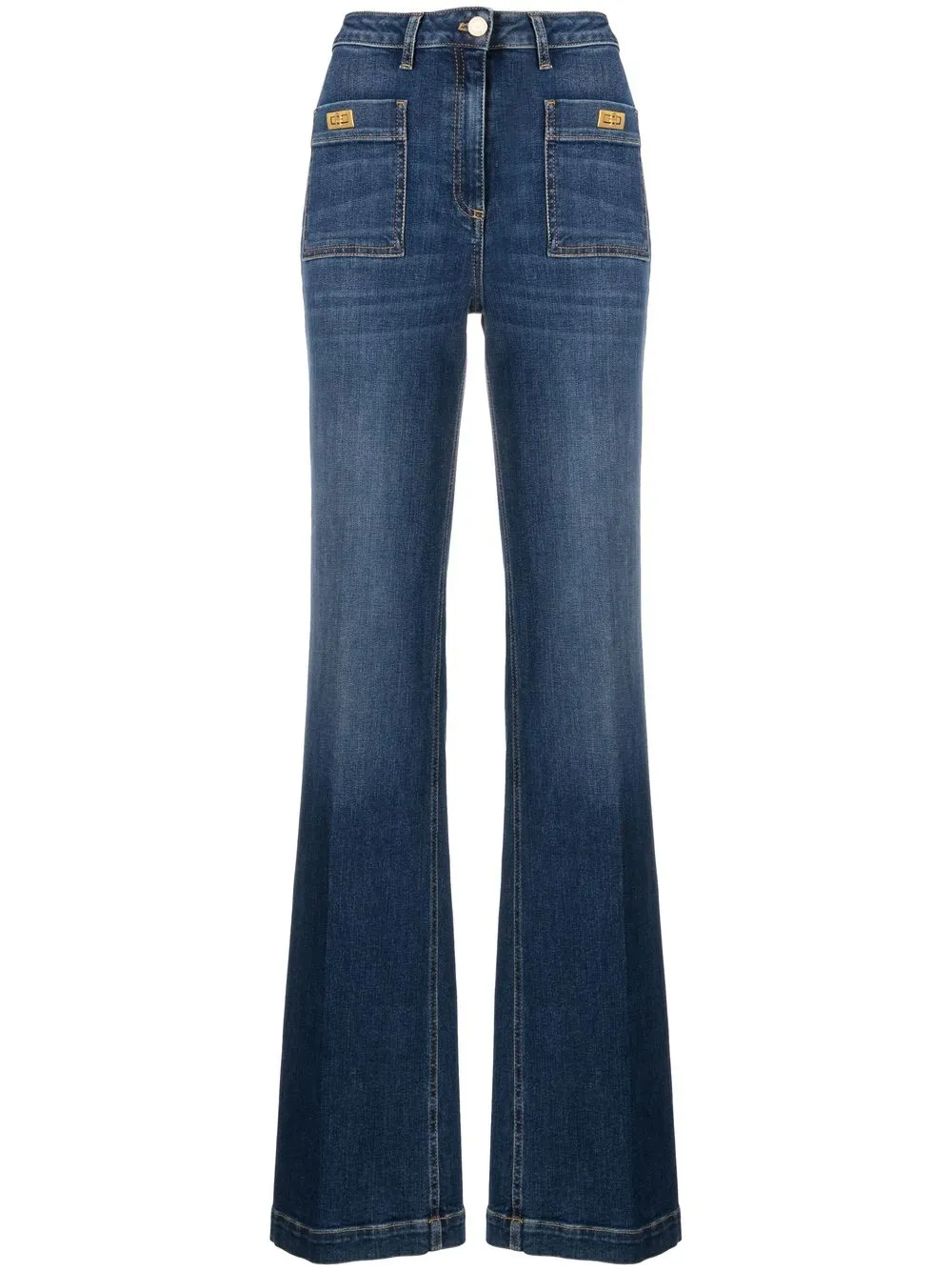 

Elisabetta Franchi Palazzo denim jeans - Blue