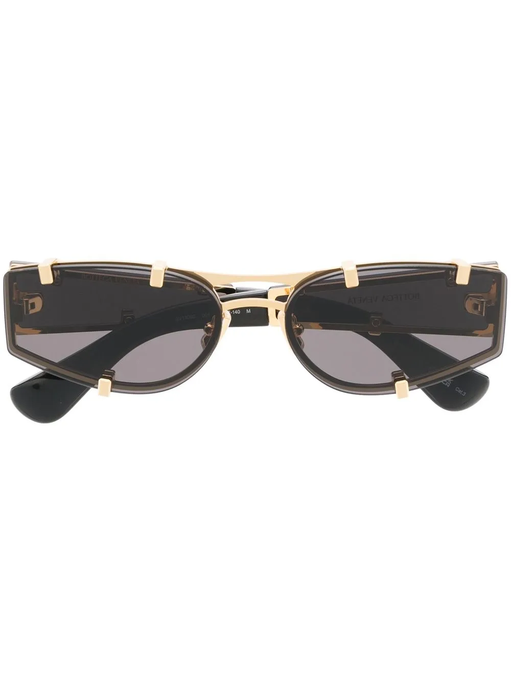 

Bottega Veneta Eyewear oval-frame tinted sunglasses - Gold