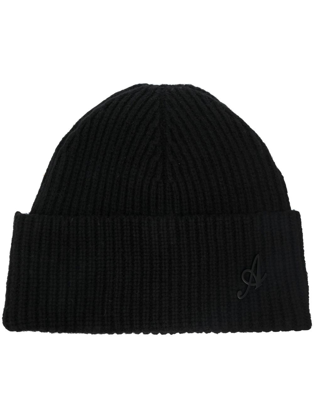 

Axel Arigato Signature ribbed-knit beanie - Black